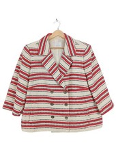 MADELEINE Kurzmantel Damen Mantel Gr. DE 46 wollweiß-rot Elegant