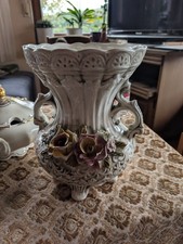 Ital. Alte Vase Amphore Capodimonte- Porzellan