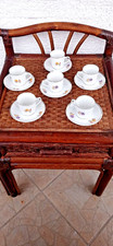 Alte Porzellan Set 6 gewelltes