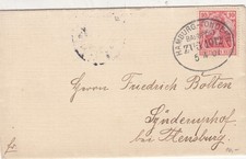 3x Bahnpost HAMBURG - TONDERN mit Ak.v. Königsteinscher Hauberg