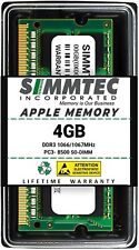 Simmtec 4GB PC3-8500 DDR3 1066/1067 MHz RAM Für MacBook, MacBook Pro, iMac, Mac