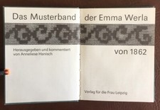 Muster Buch Emma Werla 1862 DDR 1984 Muster Modell Mustertuch Sticken Stickerei