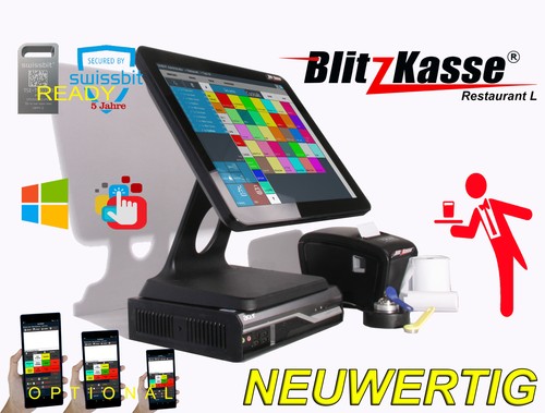 Blitz kasse mit - 15", touch