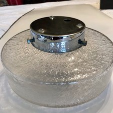 Deckenleuchte Lampe Licht Bad Badezimmer Keuco 60 W Glas Chrom schwer Vintage