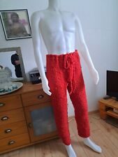 Mohair Hose  Rot Handgestrickt 