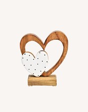 Aufsteller Herz aus Mangoholz