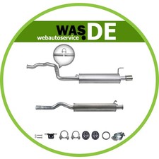 Auspuff Komplett Auspuffanlage für Audi 80 B4 1.6/ 2.0 Auspuff mit E-Prüfzeichen