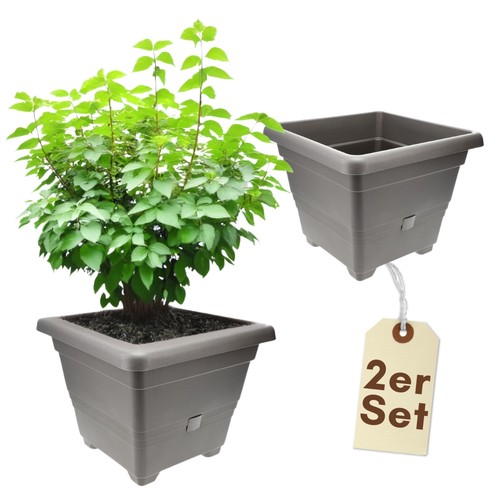 2er set pflanzkübel - set,