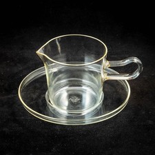 Schott Mainz Jenaer Glas 2tlg. Sauciere Sahnegießer Schott Wagenfeld Soser 