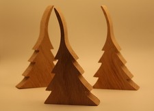 Handgefertigter Tannenbaum aus EICHENholz - Rustikale Weihnachtsdeko - Tischdeko