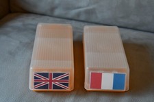 2x Helit Lernkartei BeeBoxen A8 Karteibox ,mit 2 Trennwänden ohne Karteikarten