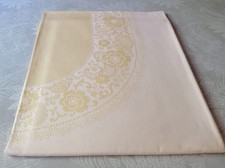 Tischdecke - Irisette - 100 % Baumwolle - 154 x 126cm - gelb - sehr gut erhalten