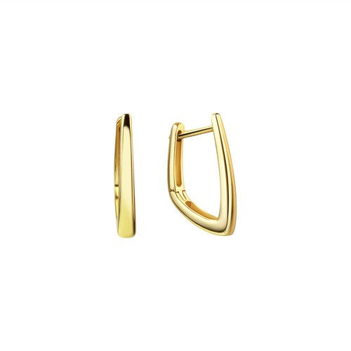 Creolen 333 gelbgold glanz - gelbgold,