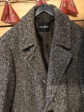 Wollmantel braun meliert gr.46