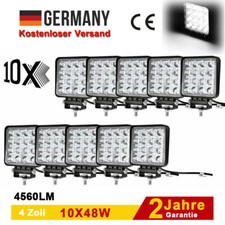 10X 48W LED Arbeitsscheinwerfer 12V 24V Offroad Scheinwerfer Traktor Bagger SUV