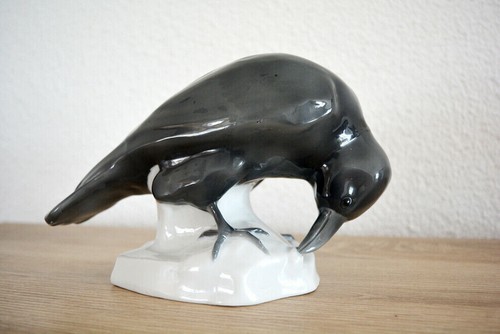 Rabe porzellan figur - rabe,