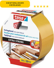 Teppich Klebeband doppelseitig extra stark 10m Verlegeband für PVC Boden tesa