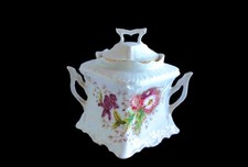 PORZELLAN PRUNK-ZUCKERDOSE -
