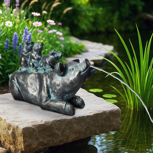 Solar wasserspeier schwein - wasserspeier,