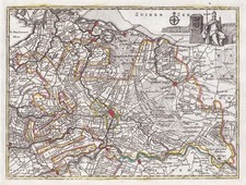 Zuiderzee Utrecht Amersfoort Nilversum Holland Nederland Karte map de Leth 1750