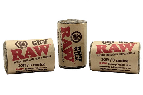 Raw hemp wick - rolls, 3st
