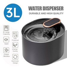 3L Trinkbrunnen für Katze Katzen Hunde Wasserbrunnen Katzenbrunnen Ultraleise DE