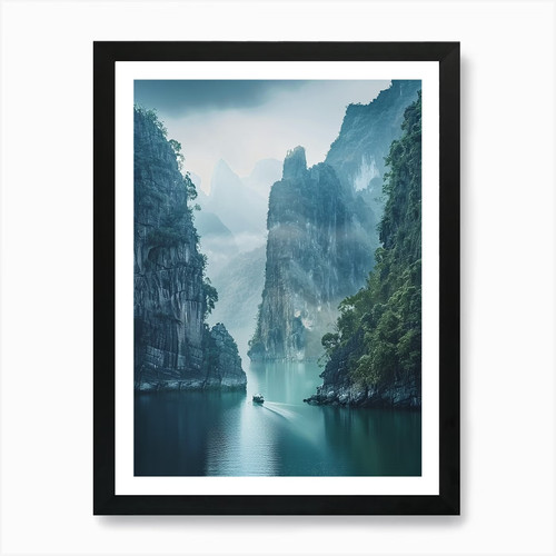 Liu yang kunstdruck - liu, gerahmt