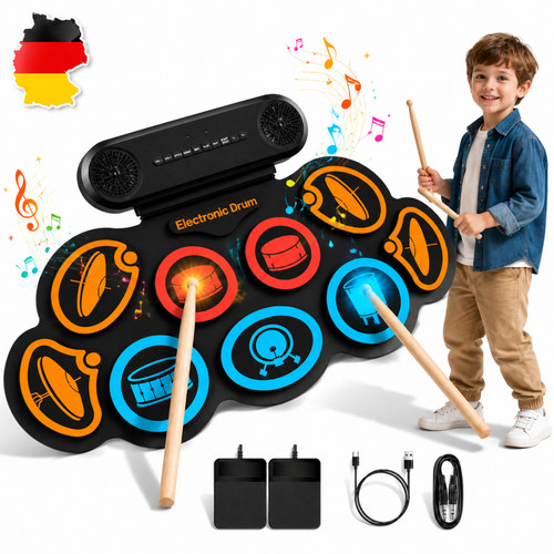 Drum set roll up - e-drum,