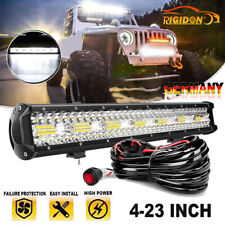 4-23 Zoll LED Lightbar 20" Lichtbalken Arbeitsscheinwerfer Offroad Auto 12V 24V