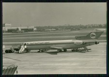 Foto 12x8cm - Flugzeug - Libyan Arab Airlines Boeing 727 am Terminal Rollfeld