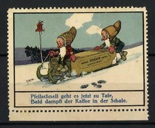 Künstler-Reklamemarke F