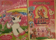 2 Stickeralbum Filly Kristallzauber& Princess Sammelheft Album zum Teil befüllt