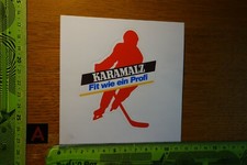 Alter Aufkleber Getränke Energy-Drink KARAMALZ Eishockey-WM 1990
