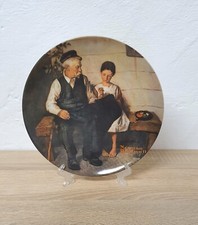 Norman Rockwell Knowles The Daughter Wandteller Sammlerstück Porzellan Vintag