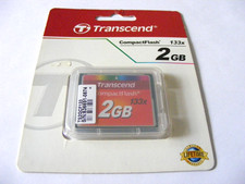 2GB Compact Flash Card 133x ( 2 GB CF Karte ) TRANSCEND Neu
