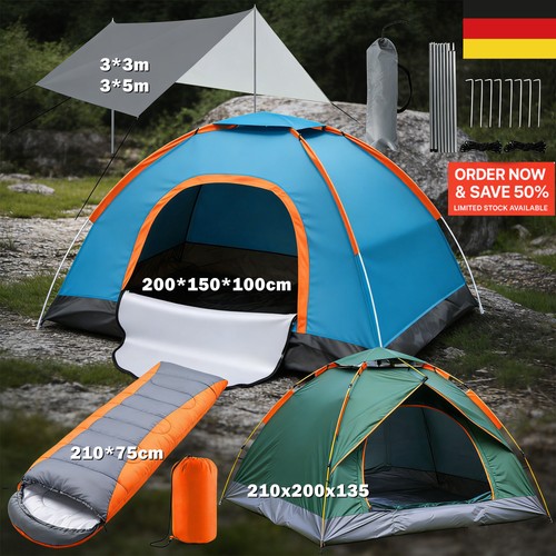 Camping zelt kuppelzelt 4 - zelt, 3-4