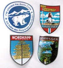 4 Souvenir-Aufkleber Norwegen