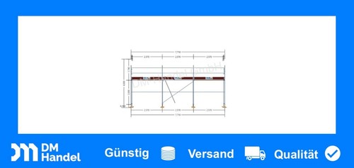 Aluminium gerüst 79qm - aluminium, 34,79qm