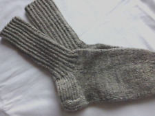 Stricksocken* Wollsocken grau  * Gr. 38  Handarbeit * NEU Socken