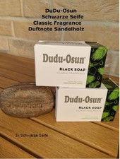 DUDU Osun 3 x 150  SCHWARZE SEIFE Sandelholz ORIGINAL AUS NIGERIA