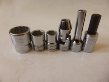 Neu 6x Belzer Stecknuss, Inbus, Langnuss 13/16, 9/16, 7/16, 3/8, 5/16, 1/4 Zoll