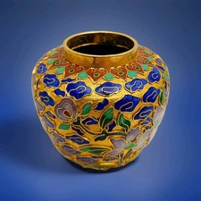 Cloisonné Vase Messing