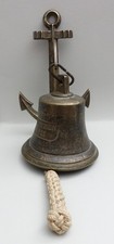 Schiffsglocke “MS BREMEN 1911” mit Anker-Wandhalterung