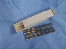 Griffelkasten GK_28 mit Schiebedeckel mit 10 Schiefergriffel f. Schiefertafel