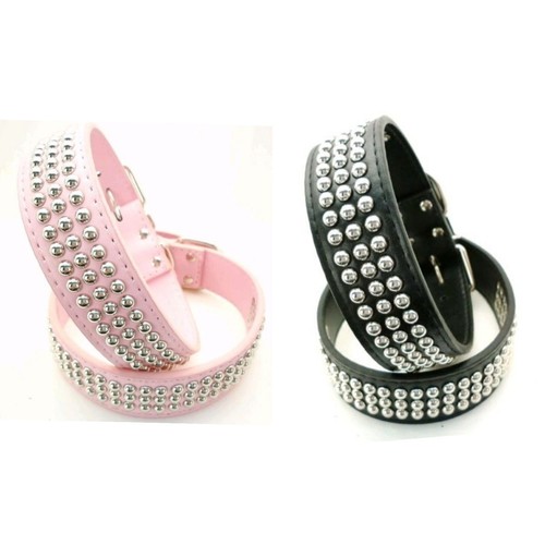 Hunde halsband leder pink oder - halsband,