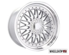 Voxx RS Style R15 4x114.3 alloy wheels 4x 15 inch 7J Silver Felgen JDM Classic