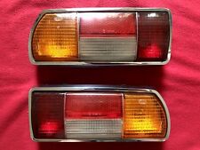 Audi 100 C1 Coupe S F105 Satz Rückleuchten +Chrom-Rahmen Gummi Heck links/rechts