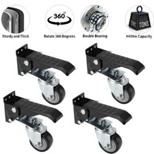 4 Stk Kleine Möbelrollen Tischrollen Lenkrollen Werkbank Rollen 360 Grad Drehbar