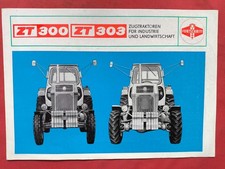 Fortschritt Traktor ZT  300 / 303 VEB Traktorenwerk Schönebeck Prospekt DDR