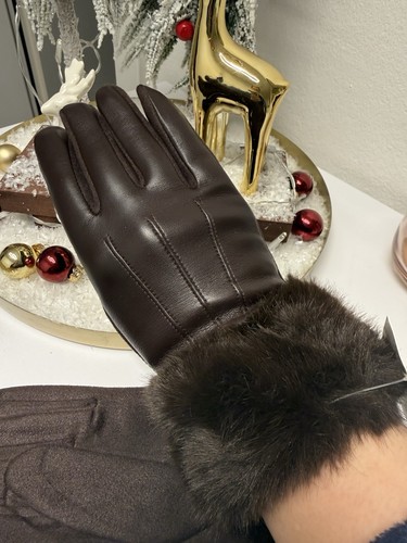 Lederhandschuhe schokobraun - lederhandschuhe,